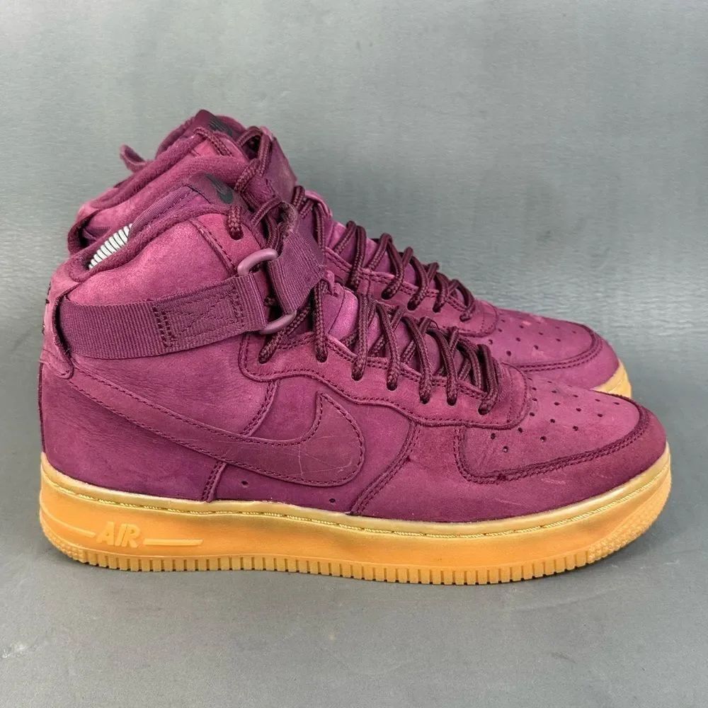 Nike Air Force 1 High WB GS 'Bordeaux' sneaker shoes youths size 5 (Y5)